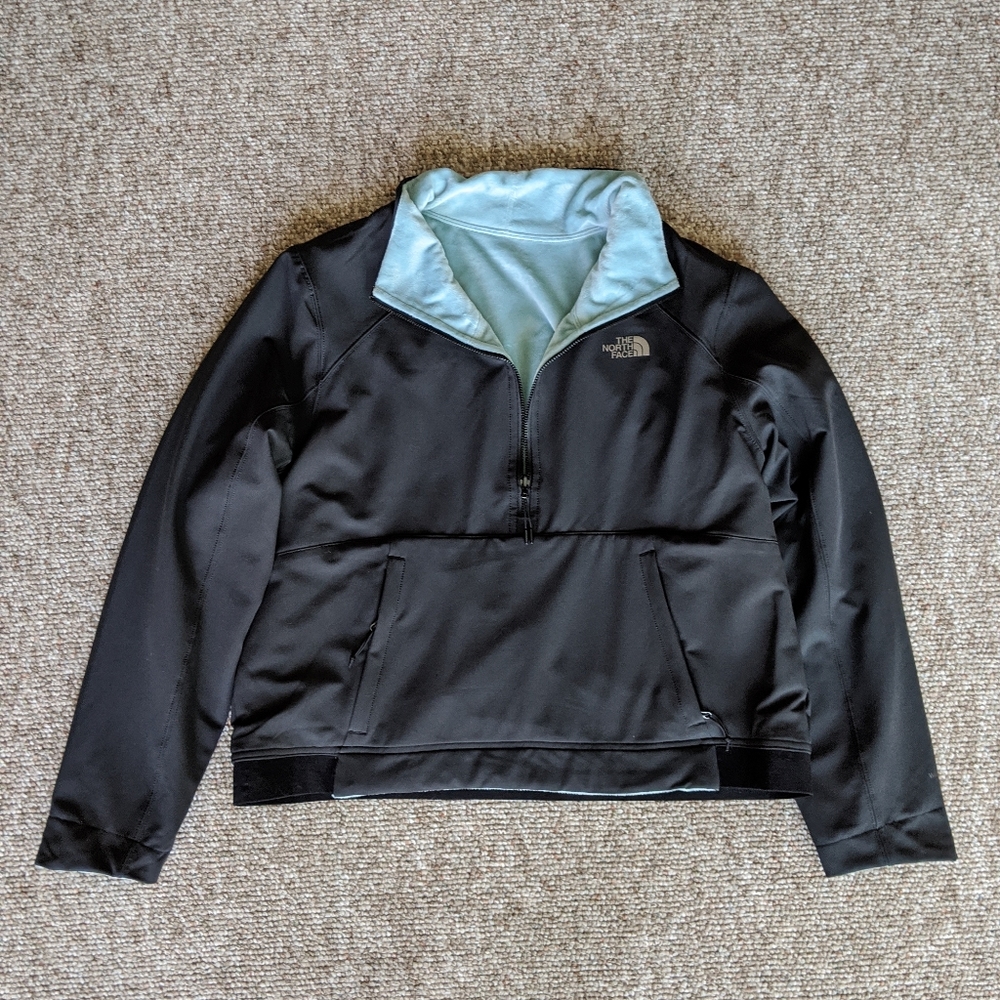 NWOT North Face women's half zip reversible jacket